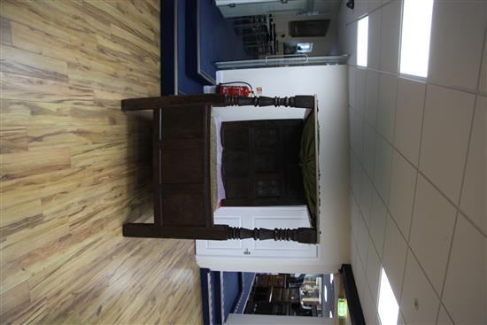 A 17th century carved oak tester bed, W.4ft 6in. H.6ft 1in. L.7ft 2in.